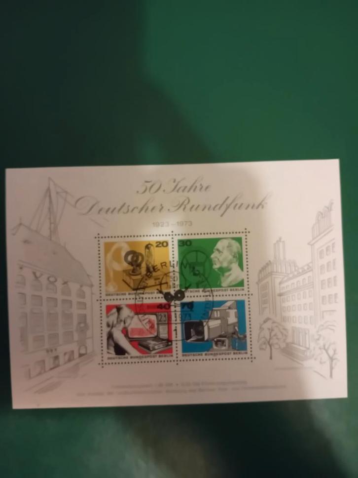 Duitse Postzegels - 50 Jahre Deutscher Rundfunk, Postzegels en Munten, Postzegels | Europa | Duitsland, Ophalen of Verzenden