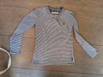 Vingino Longsleeve Blauw Wit Gestreept Mt 128, Kinderen en Baby's, Meisje, Ophalen of Verzenden, Zo goed als nieuw, Vingino