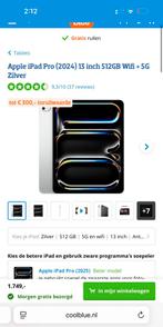 Apple Ipad Pro 13 inch 2024 M4 512gb Wifi + 5g, Computers en Software, Apple iPads, Zwart, Nieuw, Ophalen of Verzenden, A