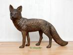 251* Bronzen vos (Boven €75 geen verzendkosten), Ophalen of Verzenden, Nieuw, Overige materialen, Dierenbeeld