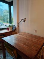 Houten Eettafel, Huis en Inrichting, Tafels | Eettafels, Ophalen, Gebruikt, Vierkant, Vier personen