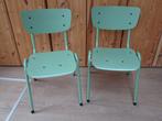 Twee vintage schoolstoelen / eetkamerstoel, Ophalen, Gebruikt, Overige kleuren, Twee