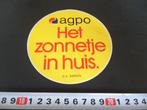 sticker AGPO cv ketels het zonnetje in huis, Verzamelen, Ophalen, Zo goed als nieuw, Bedrijf of Vereniging