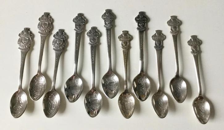 11 Rolex lepeltjes, diverse plaatsen, zie foto's, Verzamelen, Overige Verzamelen, Gebruikt, Verzenden