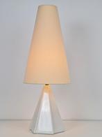 Vintage geometrische tafellamp keramiek ’70 Teepee, Vintage, Ophalen of Verzenden, N, Metaal