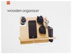 Houten organizer bureau/nachtkastje, Ophalen of Verzenden, Nieuw