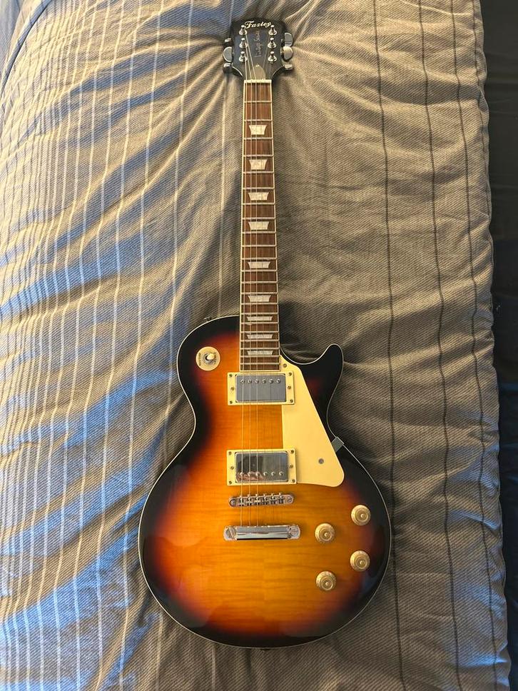 Elektrische Gitaar Les Paul Stijl Sunburst, Muziek en Instrumenten, Snaarinstrumenten | Gitaren | Elektrisch, Gebruikt, Solid body
