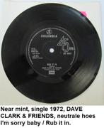 nw. staat, DAVE CLARK & FRIENDS, single 1972, Ophalen of Verzenden, Zo goed als nieuw, Overige formaten, Overige soorten