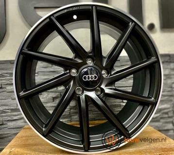 Audi Volkswagen mat zwart velgen 17 inch optioneel met band! beschikbaar voor biedingen
