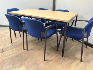 Simpele kantine/vergadertafel – Licht eiken (160) beschikbaar voor biedingen