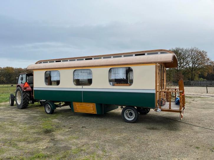 woonwagen te koop!, Caravans en Kamperen, Caravans, Particulier, tot en met 4, 1500 - 2000 kg, Overige, Overige merken, Vast bed