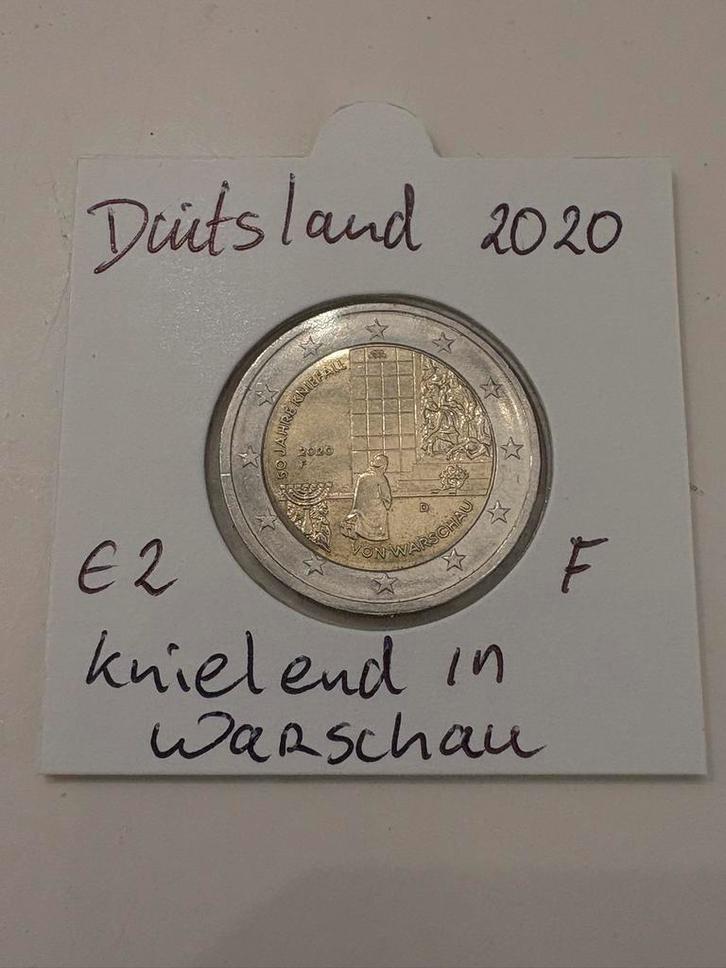 Speciale 2 euromunt uit Duitsland 2020 letter F, Postzegels en Munten, Munten | Europa | Euromunten, Losse munt, 2 euro, Duitsland