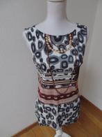 X68 MALIPARMI tuniek top zwart grijs maat 46 = 40 in Ned, Kleding | Dames, Tops, Maat 38/40 (M), Nieuw, Ophalen of Verzenden, Zonder mouw