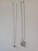 2 Leuke Kinderkettingen met een Poezenhangertje, Ophalen of Verzenden, Zo goed als nieuw, Overige kleuren, Ketting