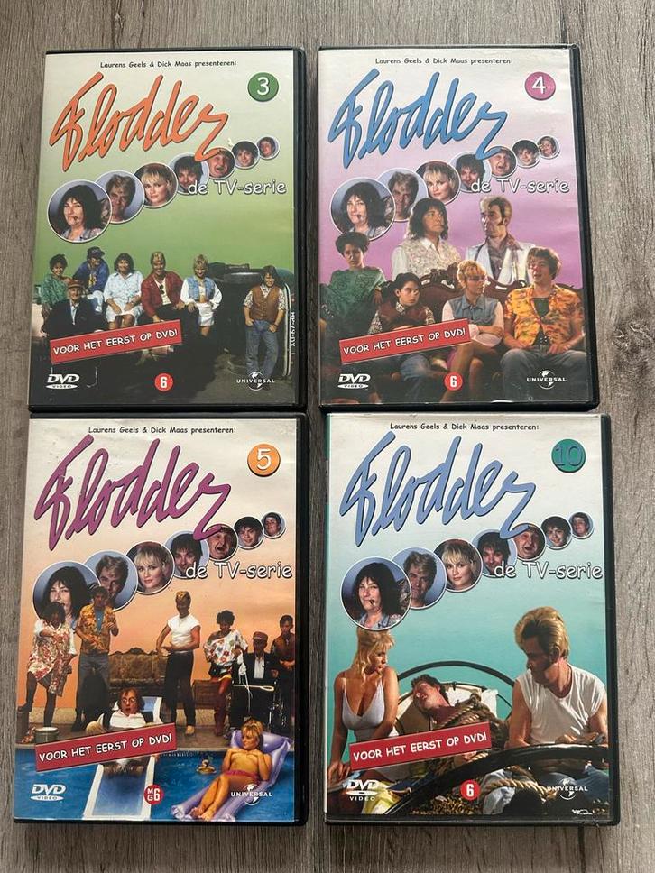 Flodder DVD Serie - deel 3, 4, 5 & 10, Cd's en Dvd's, Dvd's | Tv en Series, Gebruikt, Komedie, Boxset, Vanaf 12 jaar, Ophalen of Verzenden