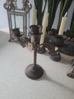 Antieke koperen kandelaar, Ophalen of Verzenden, Koper of Brons