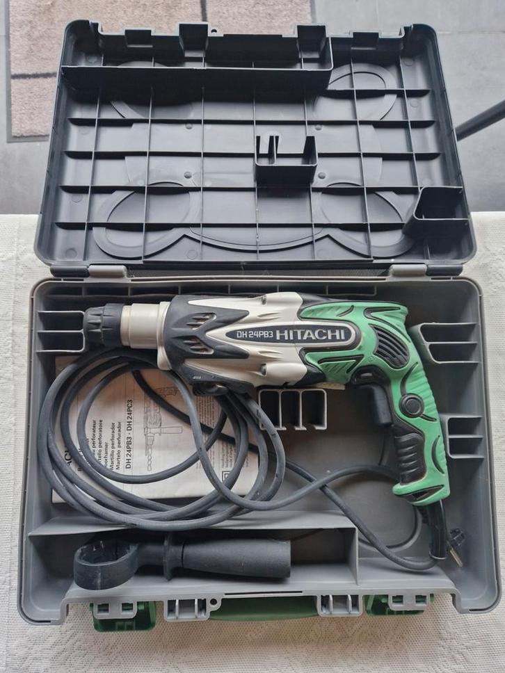 Hitachi DH24PB3 Boorhamer - Nauwelijks Gebruikt, Doe-het-zelf en Verbouw, Gereedschap | Boormachines, Gebruikt, Boor- en/of Breekhamer