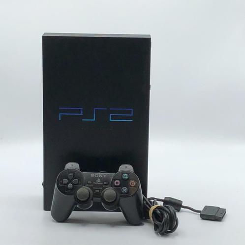 Playstation 2 Phat - Zwart | Inclusief controller, Spelcomputers en Games, Spelcomputers | Sony PlayStation 2, Zo goed als nieuw
