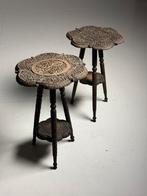 Set van 2 Aziatische bijzettafels, Antiek en Kunst, Antiek | Meubels | Tafels, Ophalen