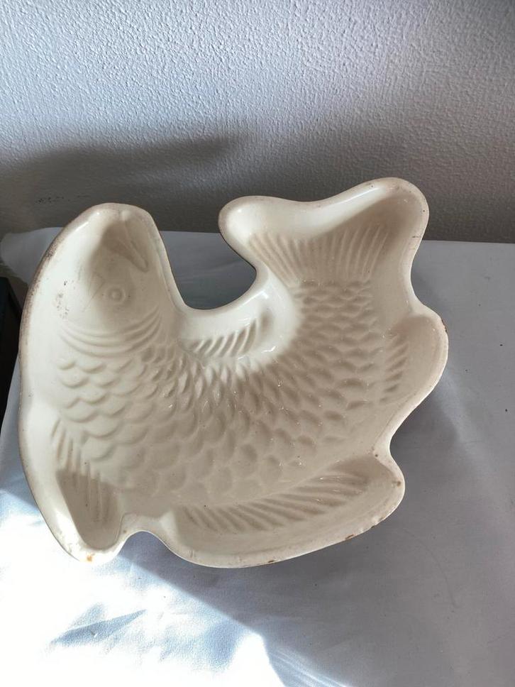 Vintage Aardewerk Puddingvorm Vis M2, Antiek en Kunst, Antiek | Keukenbenodigdheden, Ophalen of Verzenden