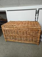 Grote rieten mand opbergmand dekenkist, Huis en Inrichting, Woonaccessoires | Kisten, Ophalen, Minder dan 50 cm, Gebruikt, 50 tot 100 cm