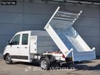 Volkswagen Crafter 177pk Kipper Dubbel Cabine met Kist Dubbe, Stof, Gebruikt, Euro 6, 4 cilinders