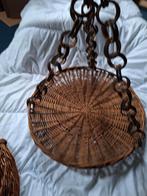 Rotan Hangmand / Plantenbak, Ophalen, Overige materialen, Rond, Zo goed als nieuw