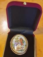 Prachtige Broche Limoges porcelain, Sieraden, Tassen en Uiterlijk, Ophalen of Verzenden, Overige materialen