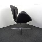 Fritz Hansen Swan Chair | Zwart Leer | Nieuw gestoffeerd, Huis en Inrichting, Fauteuils, Gebruikt, -, -, 75 tot 100 cm