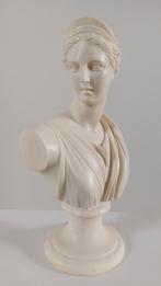 Buste Godin Artemis Diana 23x12,5 marmer/composiet/kunsthars, Antiek en Kunst, Ophalen of Verzenden