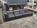 Modulaire vintage leren bank, Ophalen of Verzenden, Gebruikt, Leer