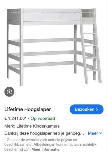 Lifetime hoogslaper met schuine trap beschikbaar voor biedingen