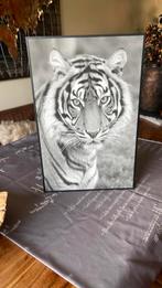 Schilderij met tijger, Huis en Inrichting, Woonaccessoires | Schilderijen, Tekeningen en Foto's, Minder dan 50 cm, Gebruikt, 50 tot 75 cm