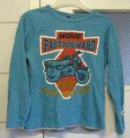 140 * Longsleeve blauw met Motor bike, Nonito, Ophalen of Verzenden, Zo goed als nieuw, Shirt of Longsleeve