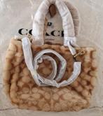 NIEUW🔥║ ♀️〔★★★★★〕Tas〔COACH〕schoudertas, schapenvacht, beige, Ophalen of Verzenden, Nieuw, Beige