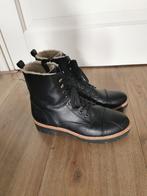 246 .. Zgan zwarte korte laarsjes maat 41, Zwart, Lage of Enkellaarzen, Ophalen of Verzenden, Zo goed als nieuw