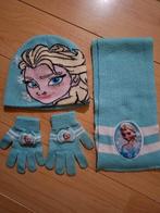 Complete set Frozen, muts, sjaal en handschoenen. Disney, Ophalen of Verzenden, Zo goed als nieuw, 104 of kleiner, Meisje