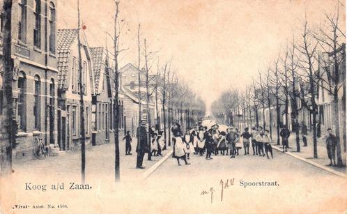 KOOG A/D ZAAN     SPOORSTRAAT, Verzamelen, Ansichtkaarten | Nederland, Noord-Holland, Voor 1920, Verzenden