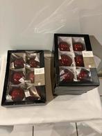 Prachtige bordeauxrode glazen kersballen van Intratuin, Diversen, Kerst, Ophalen, Zo goed als nieuw