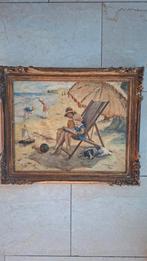 Schilderij strand Pieter de Josselin de Jong, Antiek en Kunst, Kunst | Schilderijen | Klassiek, Ophalen