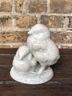 Heubach craquele beeldje kuikens, Art Deco, Verzamelen, Beelden en Beeldjes, Ophalen of Verzenden, Zo goed als nieuw, Dier