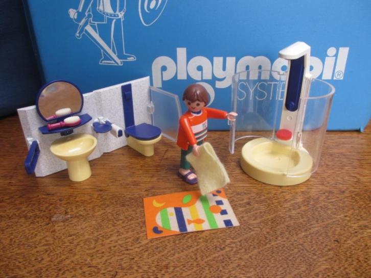 Huis huisinrichting 3969 badkamer douche wc wastafel 100%, Kinderen en Baby's, Speelgoed | Playmobil, Zo goed als nieuw, Complete set