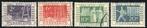 Nederland NVPH nrs. 588 - 591, Tentoonstelling ITEP 1952, Postzegels en Munten, Postzegels | Nederland, Verzenden, Na 1940, Gestempeld
