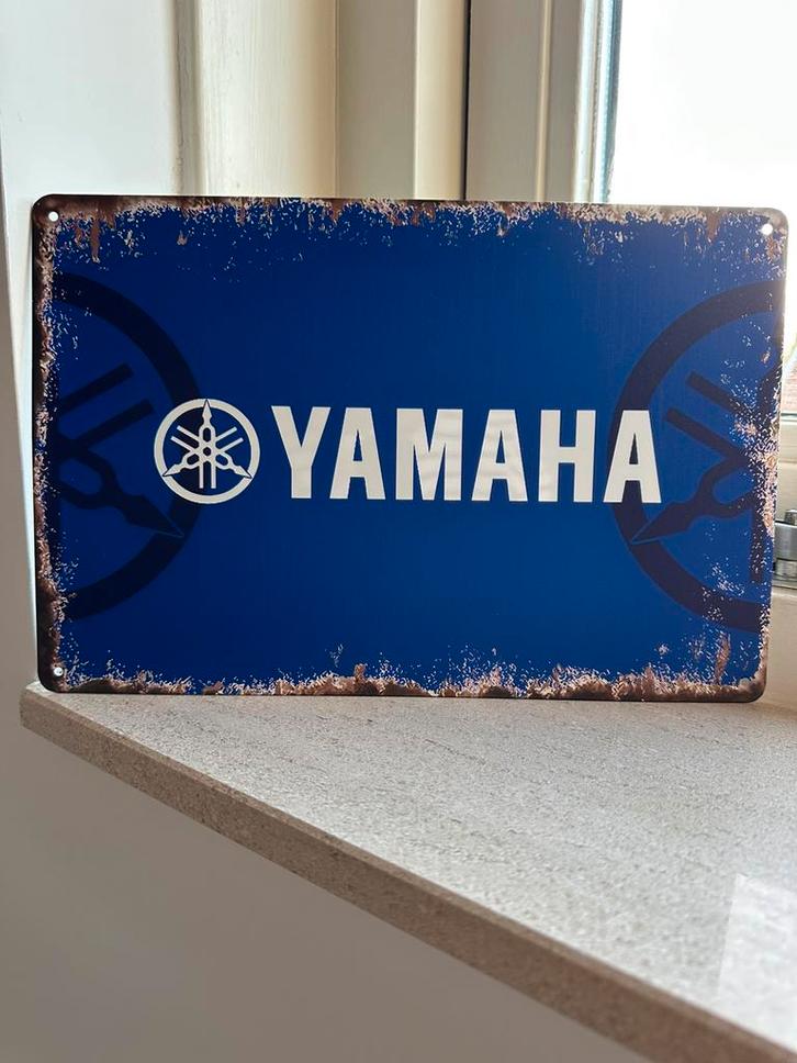 Mooi vintage bord van Yamaha 20x30, Verzamelen, Merken en Reclamevoorwerpen, Reclamebord, Ophalen of Verzenden