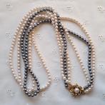 Vintage parel ketting, Overige materialen, Verzenden, Wit, Zo goed als nieuw