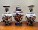 Gold Imari 3 delig kaststel / 3 vazen, Ophalen of Verzenden