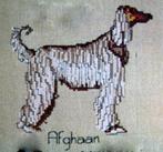 Borduurpatroon  Afghaanse hond  nr 9516, Nieuw, Patroon, Verzenden