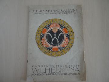 Herinnerings album majesteit Wilhemina 1898-1938 beschikbaar voor biedingen