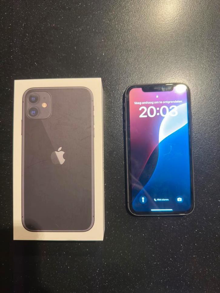 Iphone 11 | 64gb | Donkergrijs, Telecommunicatie, Mobiele telefoons | Apple iPhone, Zo goed als nieuw, 64 GB, iPhone 11, Zwart
