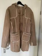 Look a like Lammy coat dubbele sluiting mt46, Kleding | Dames, Ophalen of Verzenden, Zo goed als nieuw, Bruin, Jas of Mantel